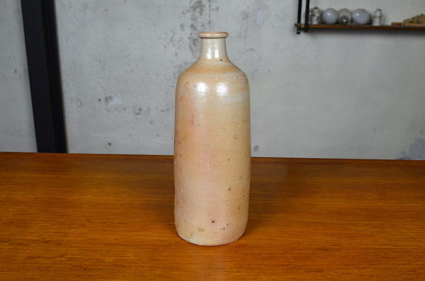 Vase bouteille déco vintage en grés
