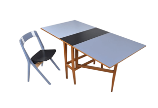table et chaise pliante vintage