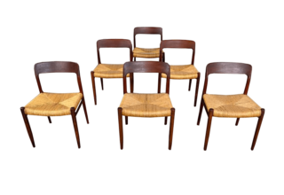6 chaises Molles vintage