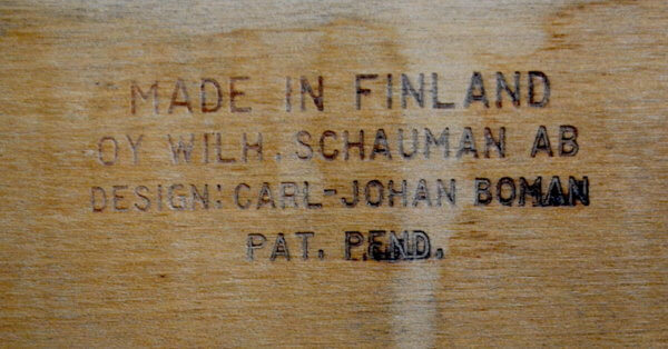 6 Chaises Carl-Johan Boman design scandinave 1960 - BOMAN