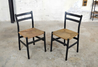 Paire de chaises Clara design vintage & scandinave 1960 Gessef design italien