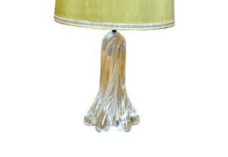 Pied de Lampe en Cristal 1950 / 1960