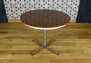 Table de Cuisine en Formica & Chrome Vintage 1960