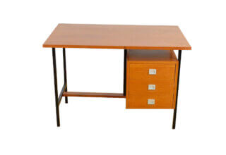 Bureau en Teck & Métal Vintage 1960