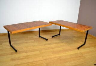 Table Bureau Bois & Métal Vintage 1970 / 1980