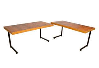 Table Bureau Bois & Métal Vintage 1970 / 1980