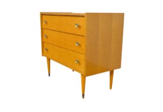Commode en Chêne Doré Vintage 1960