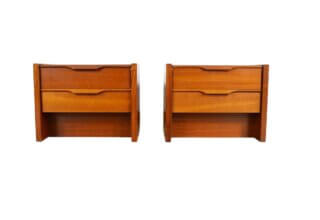 Paire de Chevets Vintage en Merisier 1960