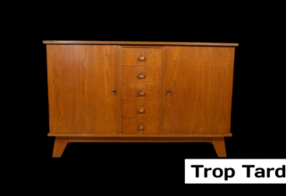 Meuble Vintage pieds compas 1950 / 1960 (style René Gabriel)