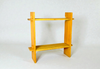 Etagère Vintage en Bois Blond 1950 - 1960