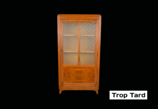 Vitrine Art Déco en Noyer 1920 / 1930