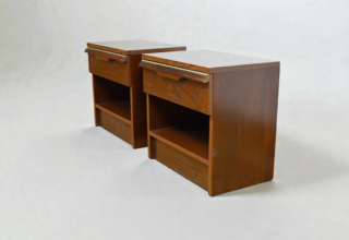 Paire de Chevets Vintage en Orme 1970 / 1980