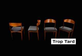 4 Chaises Danoises en Teck JYDSK Mobelindustri 1960