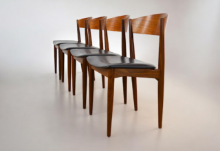 4 Chaises Danoises en Teck JYDSK Mobelindustri 1960