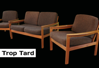 Salon Danois en Teck d'Arne Wahl Iversen pour Komfort 1960