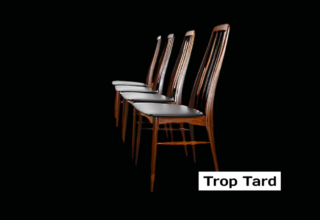 4 Chaises Danoise de Niels Kofoed en Palissandre de Rio "Modèle Eva" 1960