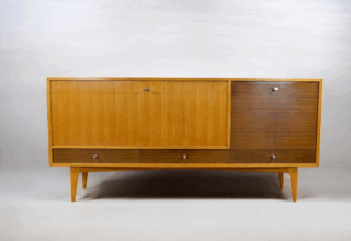 Enfilade Vintage Bi-Ton & Pieds Compas Charles Ramos Vintage 1950 / 1960