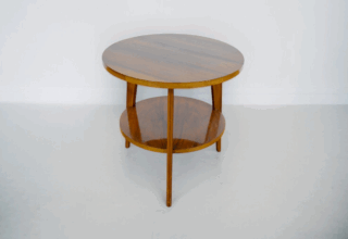 Guéridon Art Déco en Noyer 1930