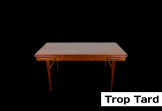 Table Danoise en Teck d'Ejvind A. Johansson Vintage 1960