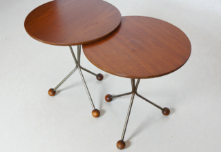 Paire de Tables Basses Scandinave par Albert Larsson Édition Alberts Tibro 1960