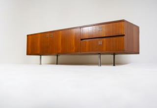 Enfilade Basse en Teck de Louis Paolozzi Édition Monopoly 1960