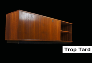 Meuble / Enfilade Basse en Teck de Louis Paolozzi Édition Monopoly 1960