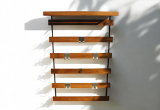 Porte-Manteaux / Vestiaire Mural Vintage Année 1960