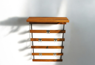 Porte-Manteaux / Vestiaire Mural Vintage 1960