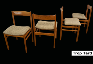 4 Chaises Danoises en Teck Vintage 1960