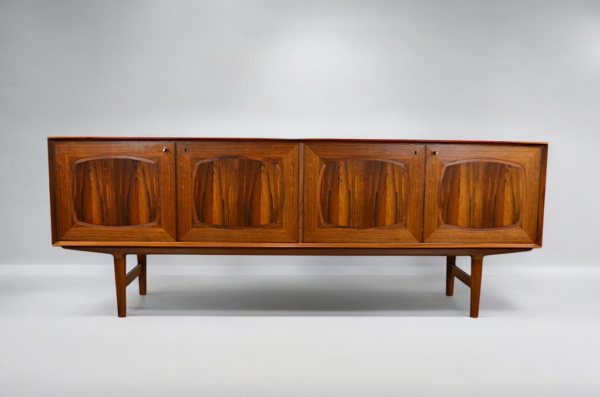 Enfilade Scandinave en Palissandre de Rio de Alf Aarseth Édition Gustav Bahus 1960