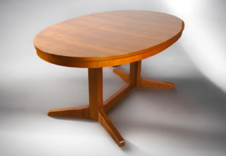 Table de Salle à Manger Ovale Baumann Vintage 1960