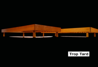 Lits Jumeaux / Daybed en Pin Vintage 1980