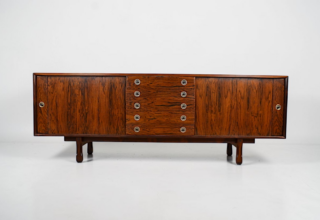 Enfilade en Palissandre de Rio Design Brésilien Vintage 1960