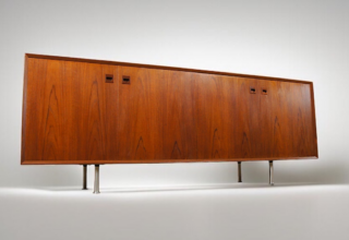 Enfilade Danoise en Teck Erik Brouer / Brouer's Mobelfabrik Vintage 1960