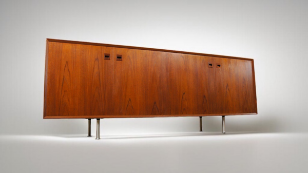 Enfilade Danoise en Teck Erik Brouer / Brouer's Mobelfabrik Vintage 1960