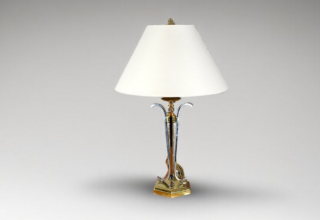 Grande Lampe Laiton & Chrome Contra-Leuchten Vintage 1960 / 1970