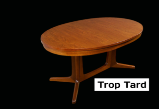 Table de Repas Ovale Baumann Vintage 1960