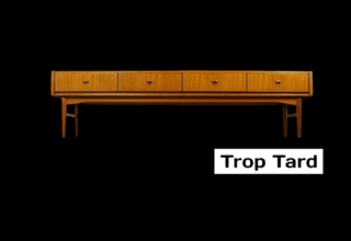 Enfilade Basse Design Scandinave en Teck Vintage 1960