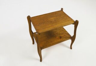 Table Basse Art Déco en Chêne 1940
