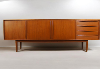 Enfilade Danoise en Teck de Bernard Pedersen 1960