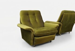 Paire de Fauteuil Velours Vintage 1960 / 1970