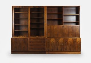 Bibliothèque Modulable Danoise en Palissandre de Rio de Jensen Carlo / Poul Hundevad 1960
