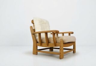 Fauteuil en Orme Édition Maison Regain Vintage 1970 / 1980