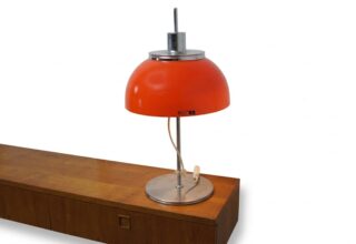 Lampe de Luigi Massoni Edition Harvey Guzzini Vintage 1970